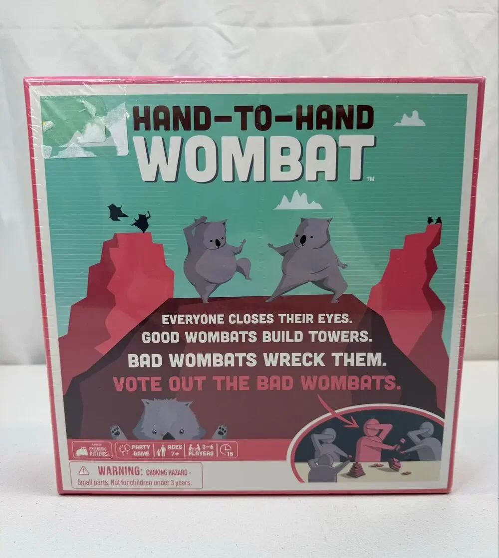 Hand-To-Hand Wombat Party Game by Exploding Kittens ~ AGE 7+